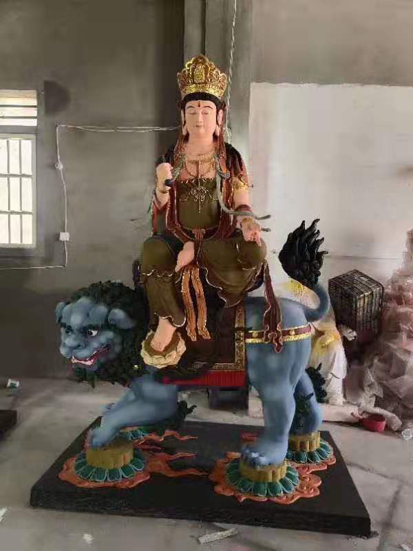 东方三圣文殊普贤